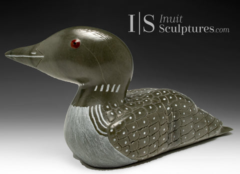 12" SIGNATURE Loon by Jimmy Iqaluq *Bills*