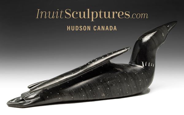 Loon Legendary Carver Jimmy Iqaluq Inuit Sculptures Stone Art Carvings ...