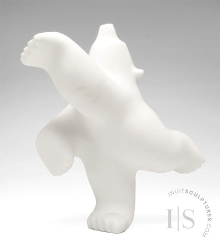 13" Limited Edition Hockey Dancing Bear by Johnny Manning (Italian Marble) *Noel*