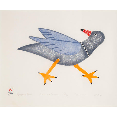 LAST PRINT / VINTAGE, 2013 SPRIGHTLY BIRD Ohotaq Mikkigak