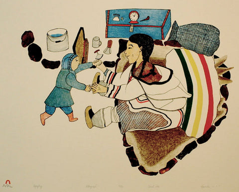 1993 AQAQTUQ (CHANTANT UNE CHANSON D'AMOUR) de Napachie Pootoogook