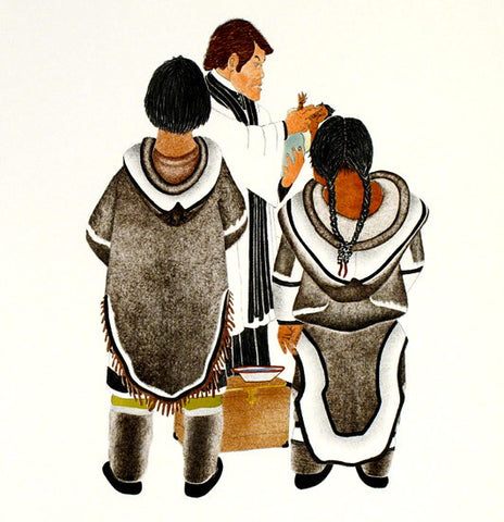 1992 THE BAPTISM by Kananginak Pootoogook